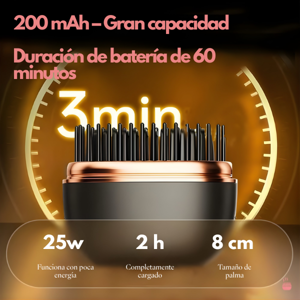 Mini Peine Alisador Inalámbrico